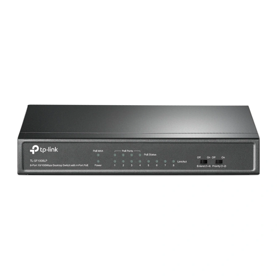 CP-TP-LINK-TL-SF1008LP-3 Switch TP-Link TL-SF1008LP / 8 Puertos RJ45 10/100Mbps / No Administrable / 4 Puertos Poe / Para Escritorio / Color Negro - Image 1