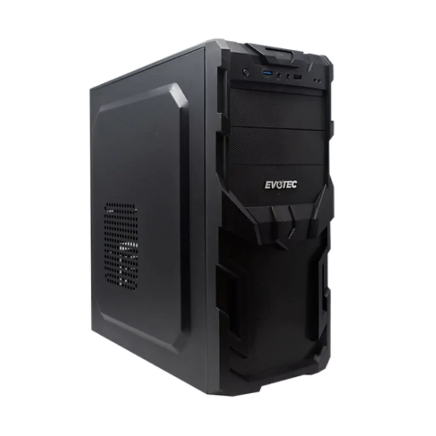 EV-100501 Gabinete EVOTEC EV-1005 / ATX / Incluye Fuente 600W / Panel De Metal / No Incluye Ventiladores / USB 3.0, USB 2.0 / Color Negro - Image 1