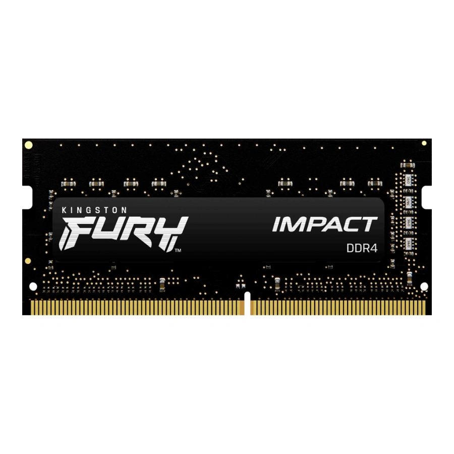 FURY_Impact_Black_DDR4_1R_1-zm-lg Memoria RAM KINGSTON FURY IMPACT / 16GB / DDR4 3200MHz / Para Laptop / CL20 / 1.2V / XMP / Negro - Image 1