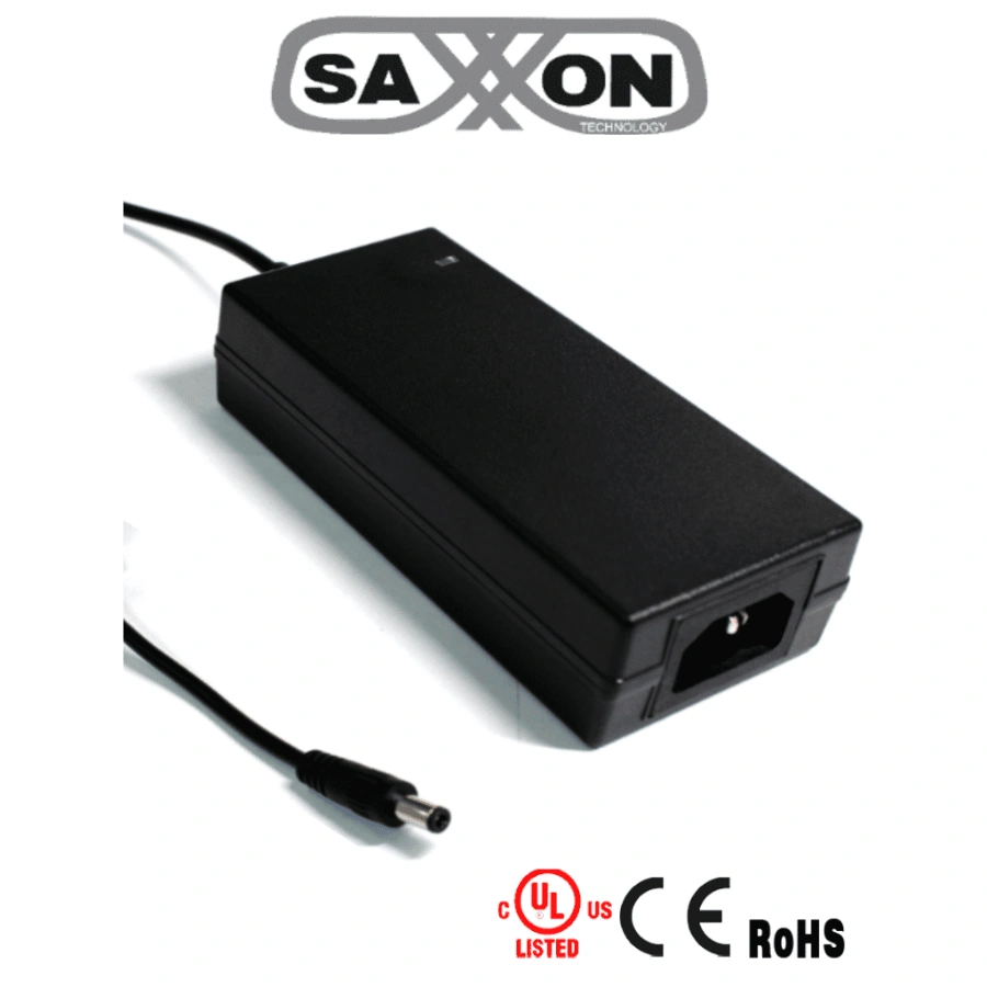 Fuente-de-Poder-de-12v-5-Ampers-PSU1205-D Fuente De Poder SAXXON PSU1205D / 12 V / 5 Ampe / Negro - Image 1
