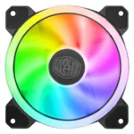 Ventilador COOLER MASTER MasterFan MF120 S3 / 120MM / Triple Loop ARGB /1800 RPM / 52 CFM / 27 dBA / 3 Pin 12V / Color Negro