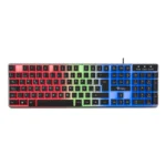 Teclado STYLOS STTEALLED1T LED / Alámbrico / USB / Cable 1.4m / Español / Transparente