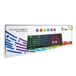 Teclado STYLOS STTEALLED1T LED / Alámbrico / USB / Cable 1.4m / Español / Transparente - Image 3