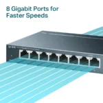 Switch TP-LINK TL-SG108 / 8 Puertos Gigabit / 10/100/1000 Base-T(X) / Color Negro - Image 4