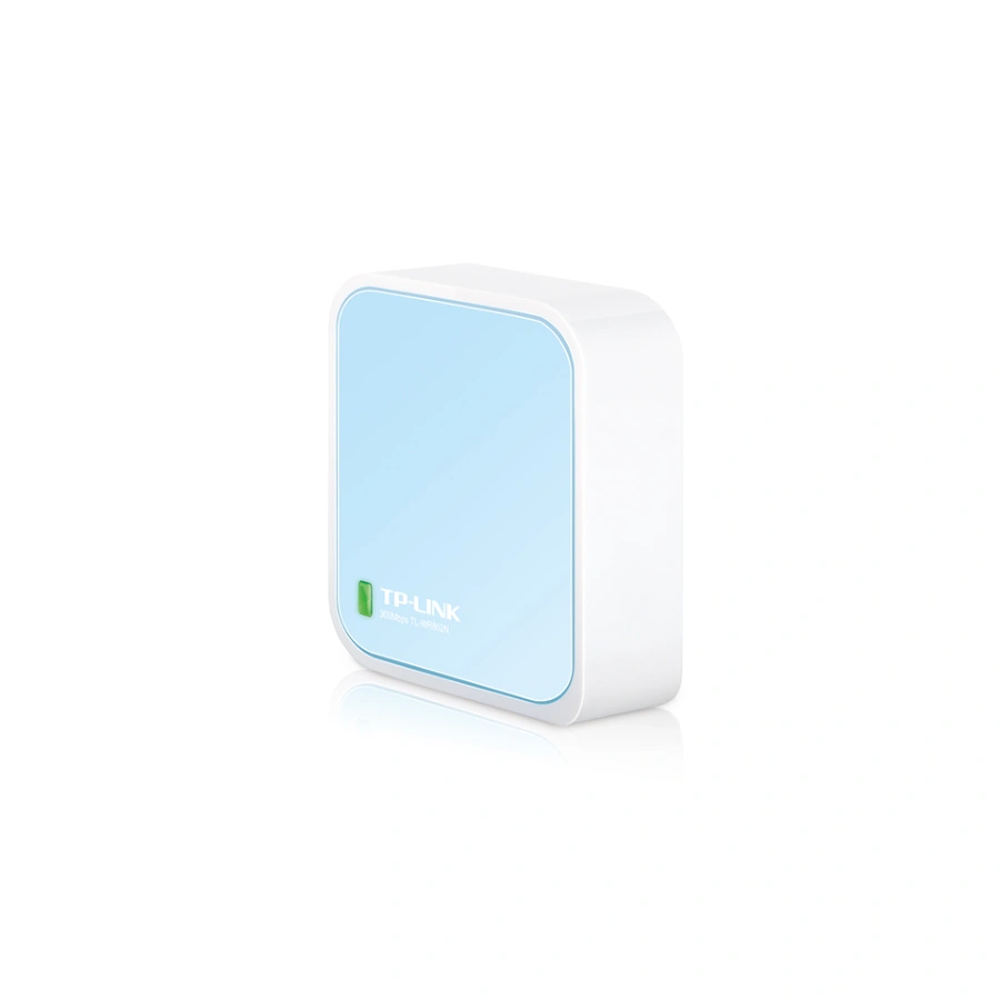 TL-WR802N-01 Nano Router Inalámbrico TP-LINK TL-WR802N / 300mbps / 2.4-2.4835 GHz / Access Point Mode, Multimodo, Fast Ethernet / 1 Antena Interna / Blanco Y Azul Claro - Image 1