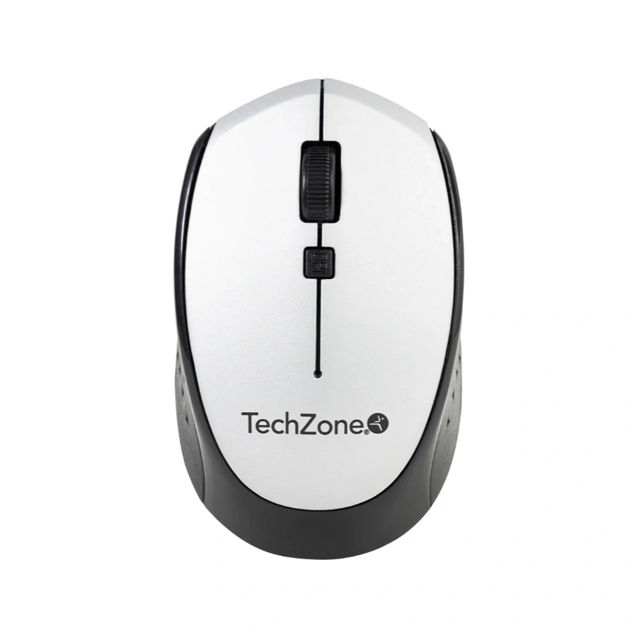 TZ19MOU01-IN Mouse Óptico TECHZONE TZ19MOU01-INAPL / Inalámbrico / Receptor USB / 4 Botones / 800, 1200, 1600 DPI Ajustables / Compatible con Windows y MacOS / Color Plata - Image 1