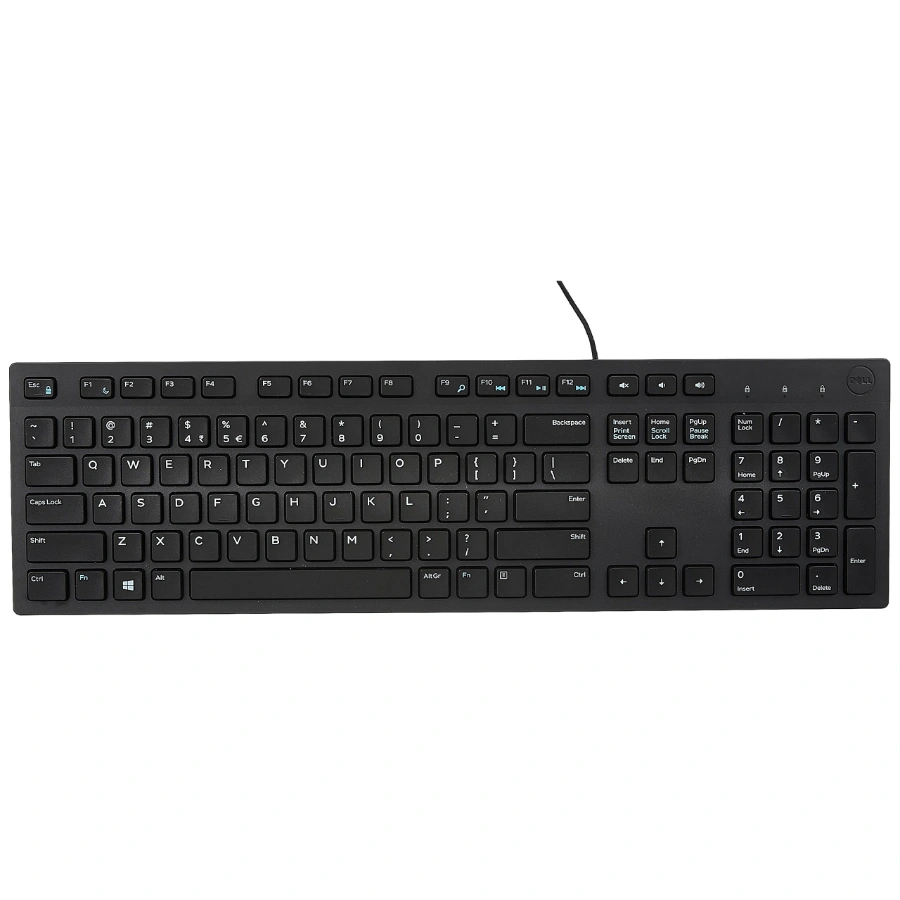 Teclado Multimedia DELL KB21601 Teclado Multimedia DELL KB216 / Alámbrico / USB / Cable 1.8 Metros / Teclas Estilo Chiclet / Inglés / Negro - Image 1