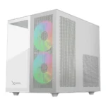 Gabinete Gamer XZEAL CXi1 / Micro-ATX / Cristal Templado / 3 Ventiladores ARGB Incluidos / USB 3.0, 1.1 / Blanco - Image 2
