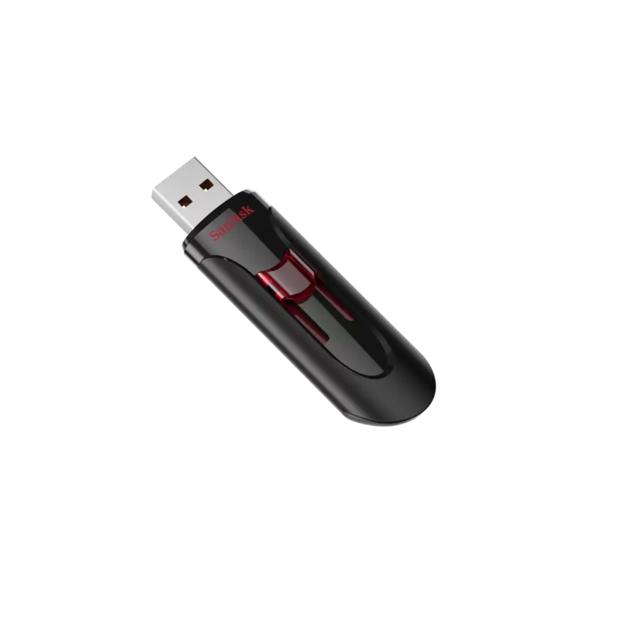 cruzer-glide-usb-3-0-lef Memoria USB SANDISK CRUZER GLIDE / 128GB / USB 3.0 / Diseño Retráctil / Negro Con Rojo - Image 1