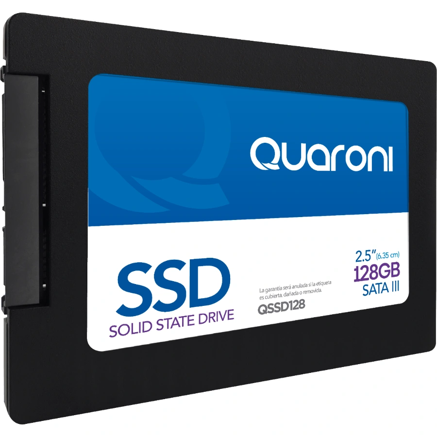 qssd128 Unidad De Estado Solido SSD QUARONI / 2.5" / 128gb / Sata3 6gb / Lectura 530mb/S, Escritura 450mb/S / Color Negro - Image 1