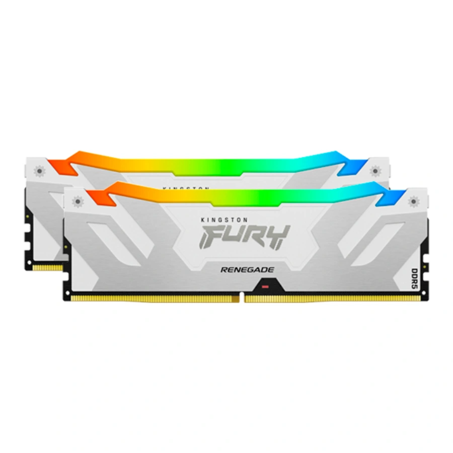 sw_sw_sw_f1_404 Kit De Memoria RAM KINGSTON FURY RENEGADE KF580C38RWAK2-32 RGB / 32GB (2x16GB) / DDR5 8000MHz / CL38 / 1.45V / XMP / Plata-Blanco - Image 1