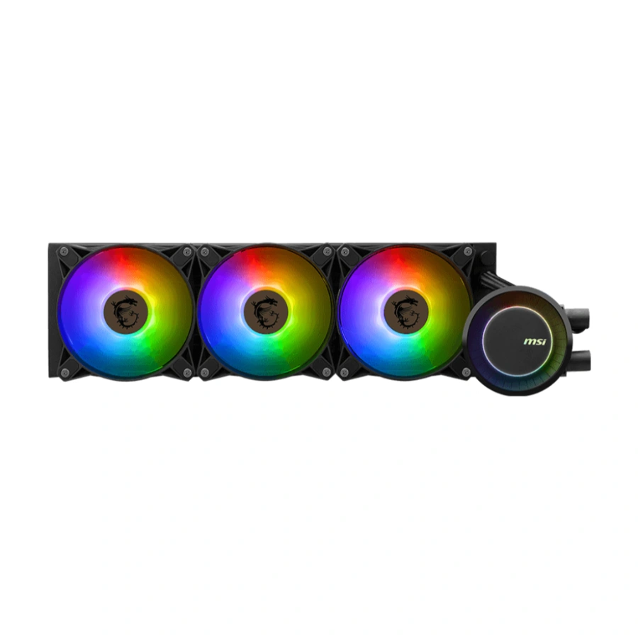 1024 Enfriamiento Liquido AIO MSI MAG CORELIQUID E360 RGB / 360MM / Intel, AMD / 3000 Rpm / 75.04 Cfm / 20 dBA / 4Pin 12V, 3Pin 5V ARGB / Negro - Image 1