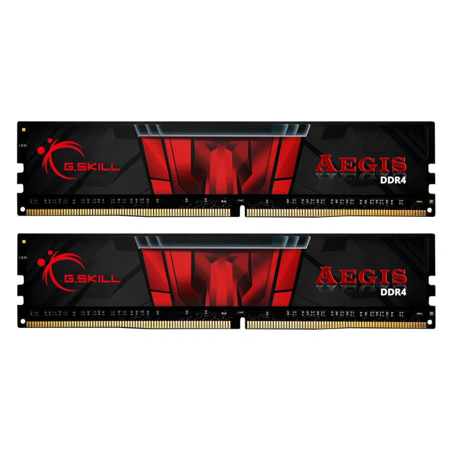 156758454910 Kit De Memoria RAM G.SKILL AEGIS / 16 GB (2x8GB) / DIMM / DDR4 / 3200MHz / CL16 / 1.35V / XMP / Negro Y Rojo - Image 1