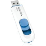 Memoria USB ADATA C008 / 32GB / USB 2.0 / Deslizable Sin Tapa / Color Blanco Con Azul - Image 2
