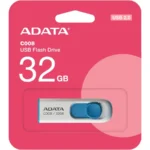 Memoria USB ADATA C008 / 32GB / USB 2.0 / Deslizable Sin Tapa / Color Blanco Con Azul - Image 3