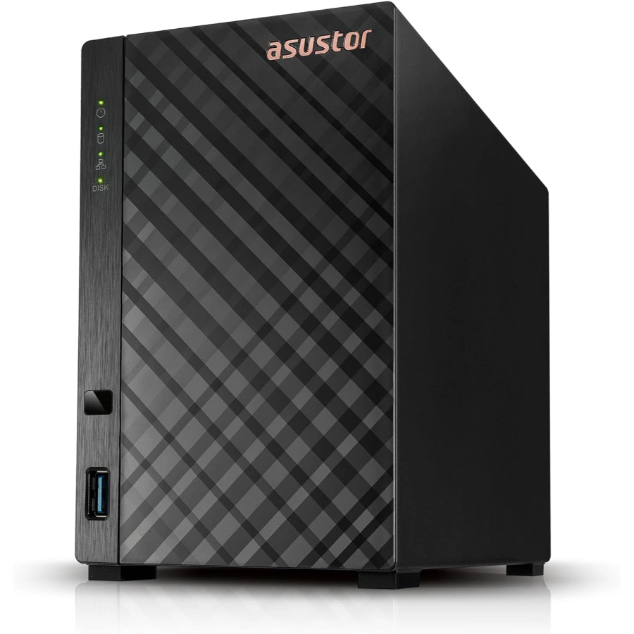 AS1102TL 1 Asustor DRIVESTOR 2 Lite NAS / 2 Bahías 3.5" / 48TB / Quad Core 1.7GHz Realtek RTD1619B / 1GB RAM DDR4 / 4K / USB 3.2 / Lectura 215MB/s / Escritura 270MB/s / Negro - Image 1