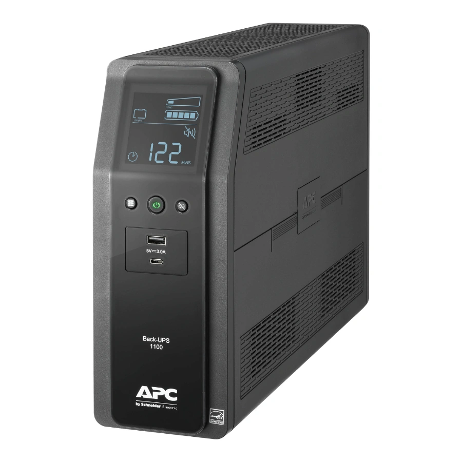 BR1100M2-LM 1 No Break APC BR1100M2-LM / 1100 VA / 600W / 10 Conectores + 2 Puertos USB / Hasta 60Min De Respaldo Según Carga / Interfaz LCD / Negro - Image 1