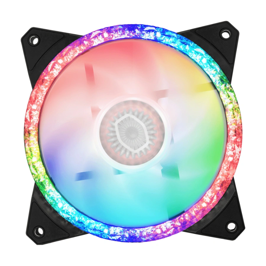 CP-COOLERMASTER-MFY-B2DN-20NPA-R1-78f05b Ventilador COOLER MASTER MASTERFAN MF120 PRISMATIC / 120MM / RGB / 2000 RPM / 55 CFM / 27 dBA / 4Pin 12V, 3Pin 5V / Negro - Image 1