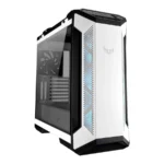 Gabinete ASUS TUF Gaming GT501 / Media Torre / E-ATX / Ventana Lateral De Cristal Templado / 4 Ventiladores Incluidos / USB 3.1, 3.5Mm / Blanco