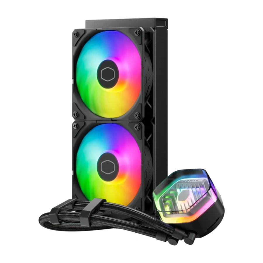 MLX-D24M-A25PZ-R1 1 Enfriamiento Liquido AIO COOLER MASTER MasterLiquid 240 Atmos / 240MM / 690-2500 RPM / 70.7 CFM / 27.2 dBA / 4Pin 12V, 3Pin 5V / Negro - Image 1