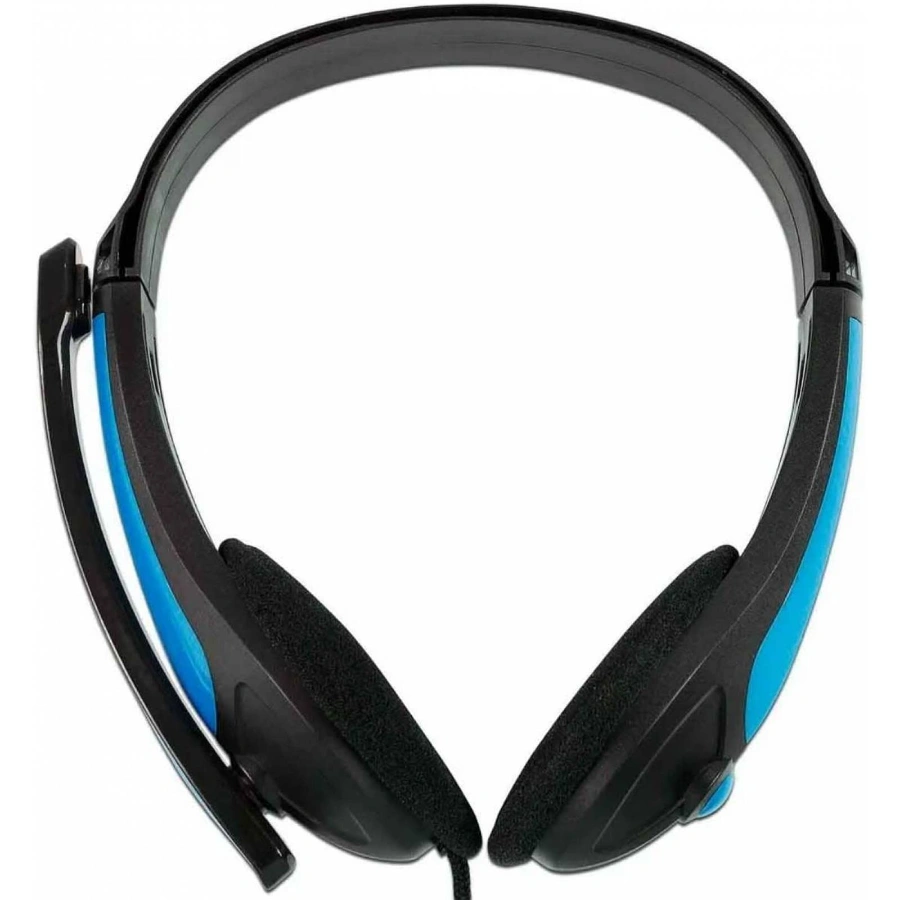 NA-589AZ 1 Audífonos NACEB NA-589AZ / Alámbrico / 3.5mm / 20Hz-20KHz / Con Micrófono / Color Negro Con Azul - Image 1