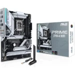 Tarjeta Madre ASUS Prime Z790-A WIFI / Socket LGA1700 / 192GB X4 DDR5 7200MHz / DP, HDMI / USB 3.2, USB C / M.2 PCIe 4.0 / AuraSync / ATX