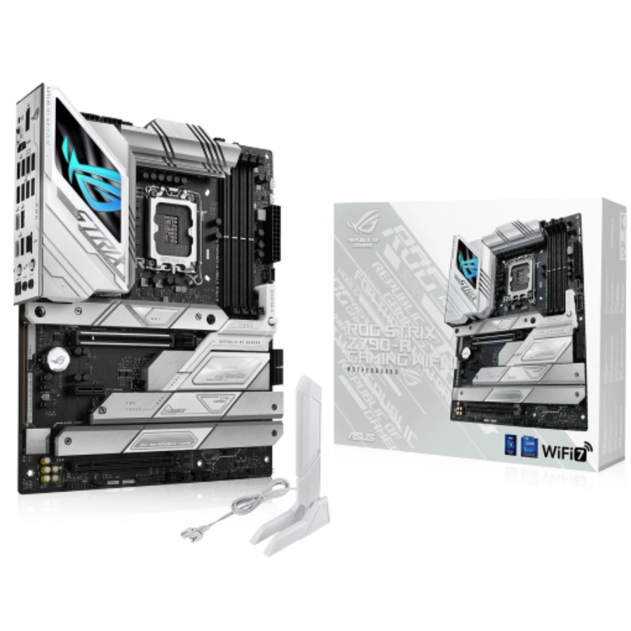 ROG STRIX Z790-A GAMING WIFI II Tarjeta Madre ASUS ROG STRIX Z790-A GAMING WIFI II / Socket LGA1700 / 192GB X4 DDR5 8000MHz / DP, HDMI / USB C, USB 2.0 / M.2 PCIe 4.0 / AuraSync / ATX - Image 1