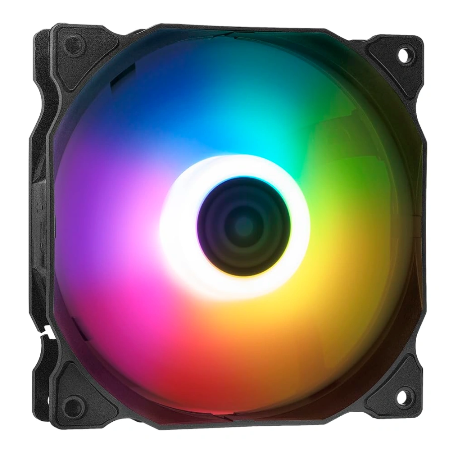 VENTO120ARGB-BKCWW 1 Ventilador XPG Vento ARGB / 120mm / 1200 RPM / 45.3 CFM / 21dBA / 3Pin 12.6V / Color Negro - Image 1