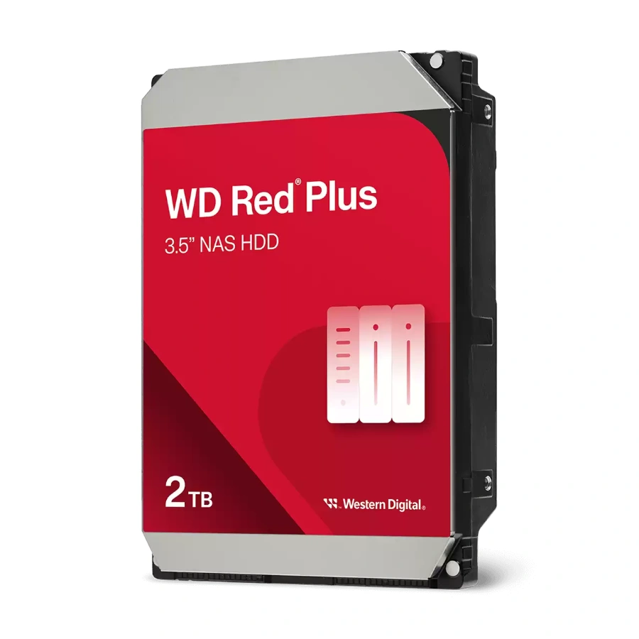 WD20EFPX 1 Disco Duro WD RED Plus NAS / 2TB / 3.5" / SATA III 6 Gbit/S / 5400 Rpm / 256MB Caché / 175MB/s / WD20EFPX - Image 1