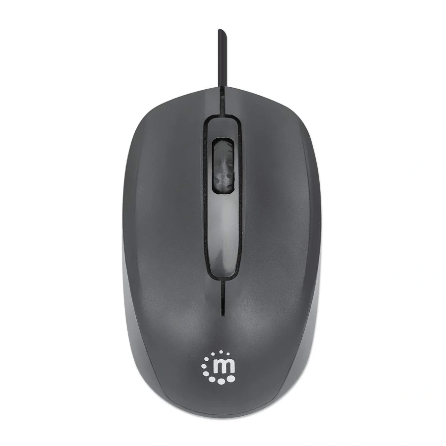 comfort-ii-wired-optical-usb-mouse-190190-3_4822d318-4a97-4ecd-8336-3d2f8f1a2efc_1024x1024@2x Mouse MANHATTAN COMFORT II / Alámbrico / USB / 1000 DPI / 3 Botones / Sensor Óptico / Negro - Imagen 1