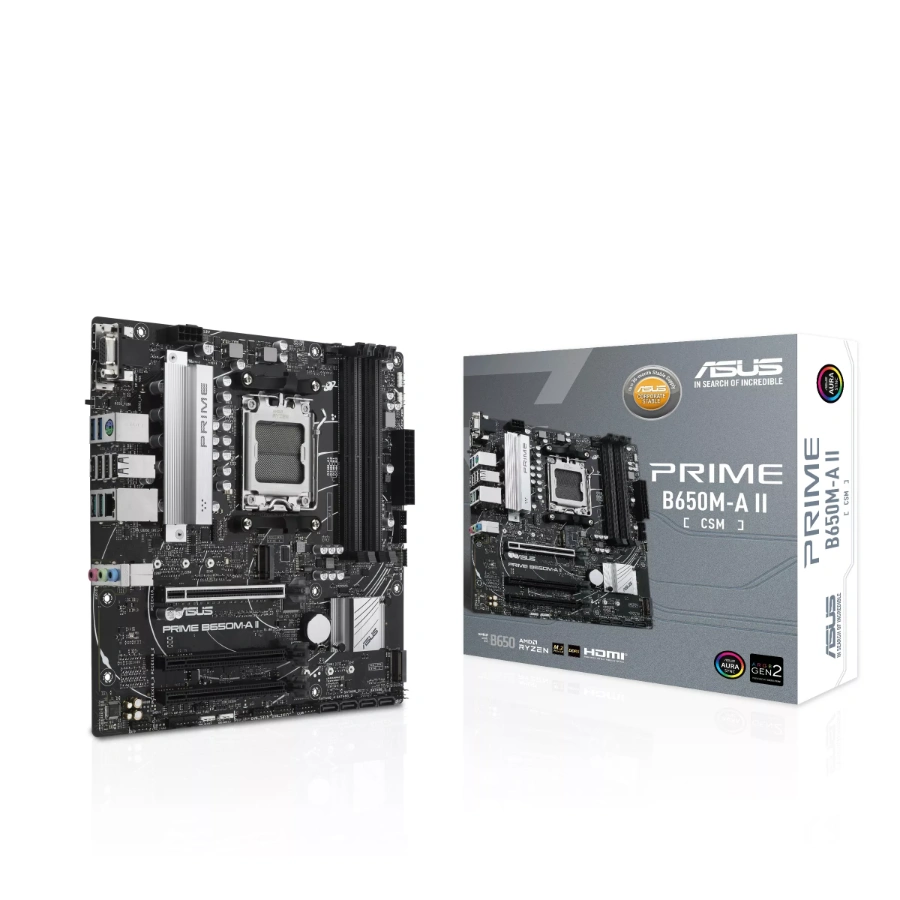 fwebp (5) Tarjeta Madre ASUS PRIME B650M-A II-CSM / Socket AM5 / 192GB X4 DDR5 7600Mhz / Hdmi, Dp, VGA / USB 3.2, 2.0 / X2 M.2 PCIe 5.0 / Micro-ATX - Image 1