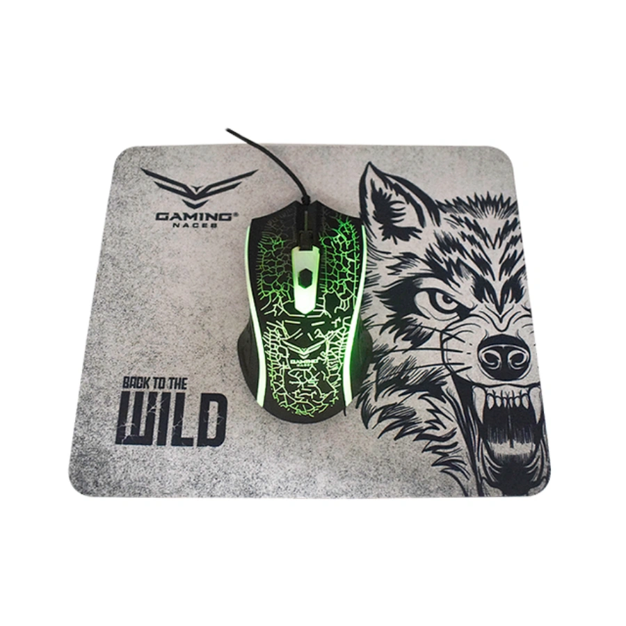 sw_f1_532 Kit Mouse y Mousepad NACEB NA-632 / RGB / Alámbrico / 1200 Dpi / USB / 4 botones / Óptico / Multicolor - Image 1