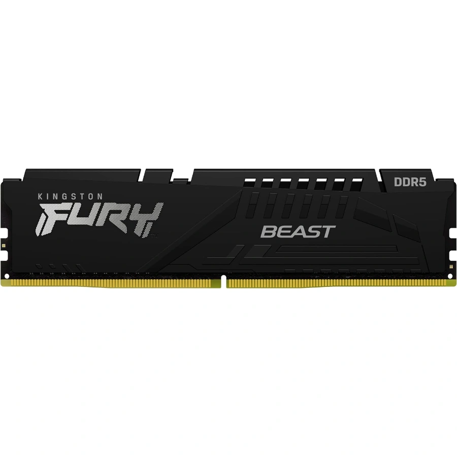 61nNPcOF-BL._AC_SL1500_ Memoria RAM KINGSTON FURY BEAST BLACK / 8GB / DDR5 5200MHz / CL40 / 1.25V / XMP / Negro - Image 1