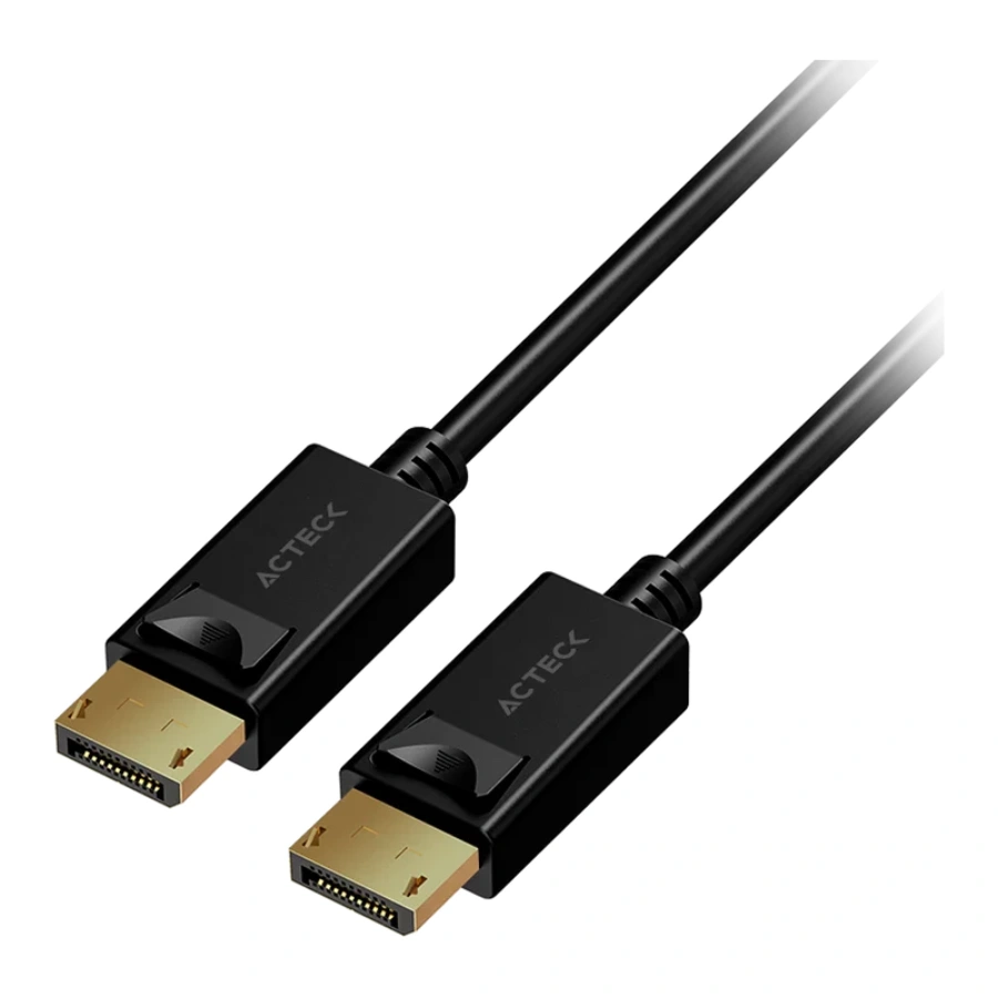 AC-937115_1 Cable DisplayPort ACTECK LINX PLUS DD422 / Macho A Macho / 1.8 Metros / 3840 x 2160 Pixeles - 4K / 12 Gbs / Negro - Image 1