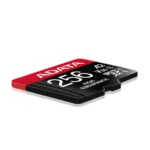 Memoria Micro SD ADATA HIGH ENDURANCE / 256GB / UHS-I, Clase 10 / Con Adaptador / Lectura 100/85MB/s / Color Negro Rojo - Image 3