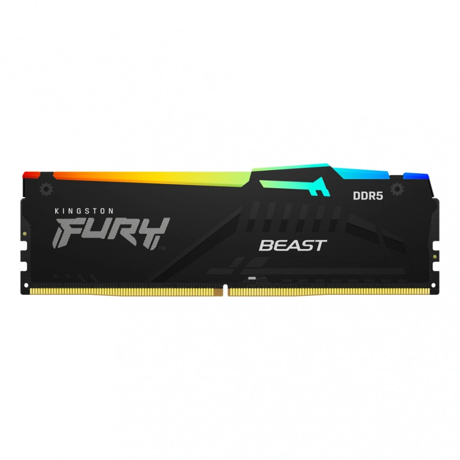 CP-KINGSTON-KF556C40BBA-16-76b55c Memoria RAM KINGSTON FURY BEAST BLACK RGB / 16GB / DDR5 5600MHz / CL40 / 1.25V / XMP / Negro - Image 1