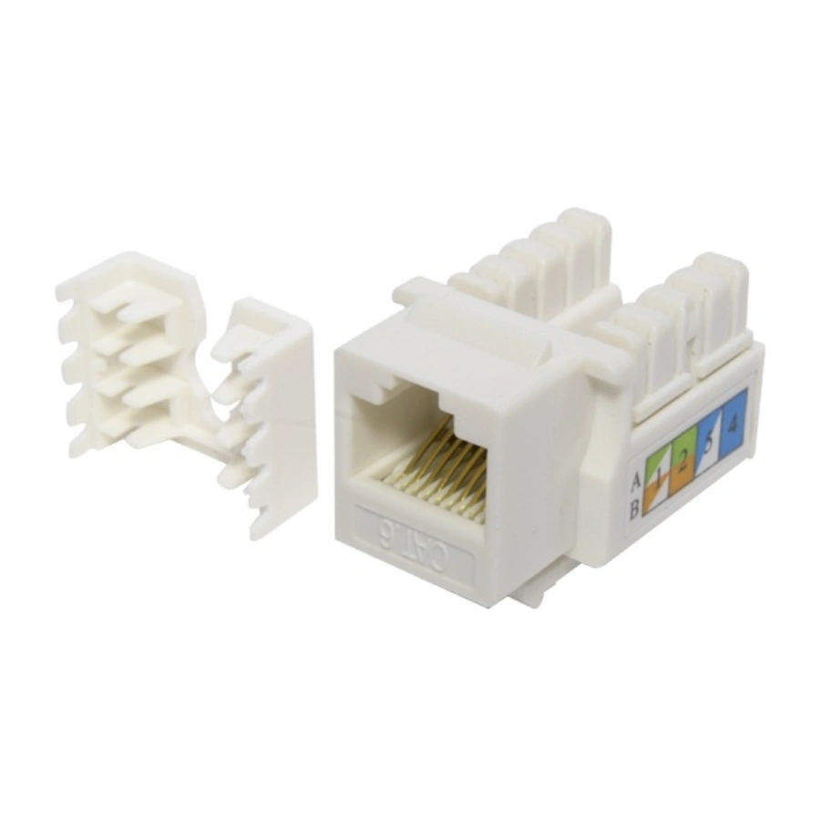 CP-X-CASE-ACCREDKE06-1 Jack RJ45 CAT6 XCASE / UTP / Keystone De Impacto / Para Paneles / Color Blanco - Image 1