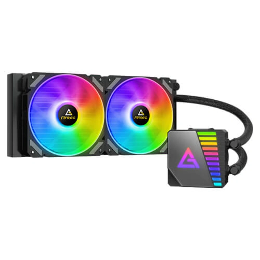 gallery-symphony-240-argb-01 Enfriamiento Liquido AIO ANTEC Sinfonía 240 ARGB / 240MM / 800-1600 RPM / 72 CFM / 20-30dBA / Intel-AMD / Color Negro - Image 1