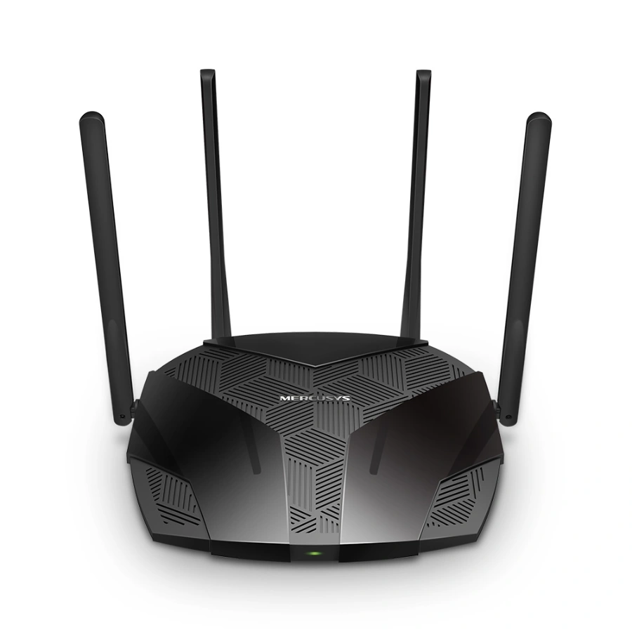 01_large20201223072930 Ruteador Inalámbrico MERCUSYS MR70X / Hasta 1800 Mbps / 2.4 Ghz-5 GHz / 4X RJ-45 / 4 Antenas Externas Ajustables / Color Negro - Image 1