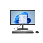 All in One HP 22-DG0009LA / 21,45" FHD Antirreflejante / Intel® Celeron® N100 / 8GB de RAM DDR5 4800MHz / Almacenamiento 128 GB UFS / HDMI, USB, RJ-45 / Windows 10 Home / Negro