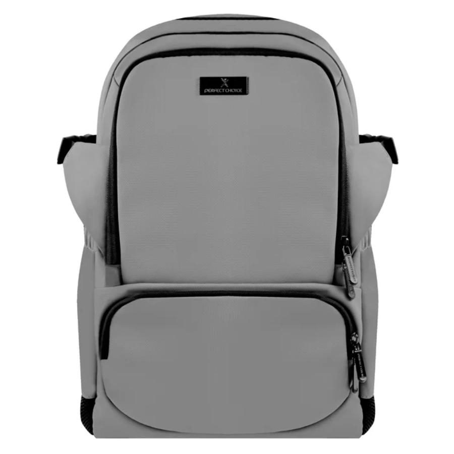 1 Mochila PERFECT CHOICE GRAYPACK / 15.6" / Para Laptop, Viajes, Escuela, Ejecutiva / Poliéster / Ligera / Correas Acolchadas / Resistente A Salpicaduras / Color Gris - Image 1