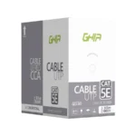 Bobina De Cable UTP GHIA GCB-001 / UTP / 100% Cobre / CAT 5e / Uso Interior, Para Redes Y Video / 305Mts / Gris