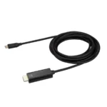 Cable Convertidor STARTECH CDP2HD3MBNL / USB-C A HDMI / Compartible Con Thunderbolt 3 / HDMI 2.0 / Macho A Macho / 3 Metros / Portátil / Negro - Image 2