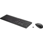 Kit De Teclado Y Mouse HP 235 - Inalámbrico, Receptor USB, 3 Botones, Ergonómico, Inglés, Baterías Incluidas, Color Negro - Image 2
