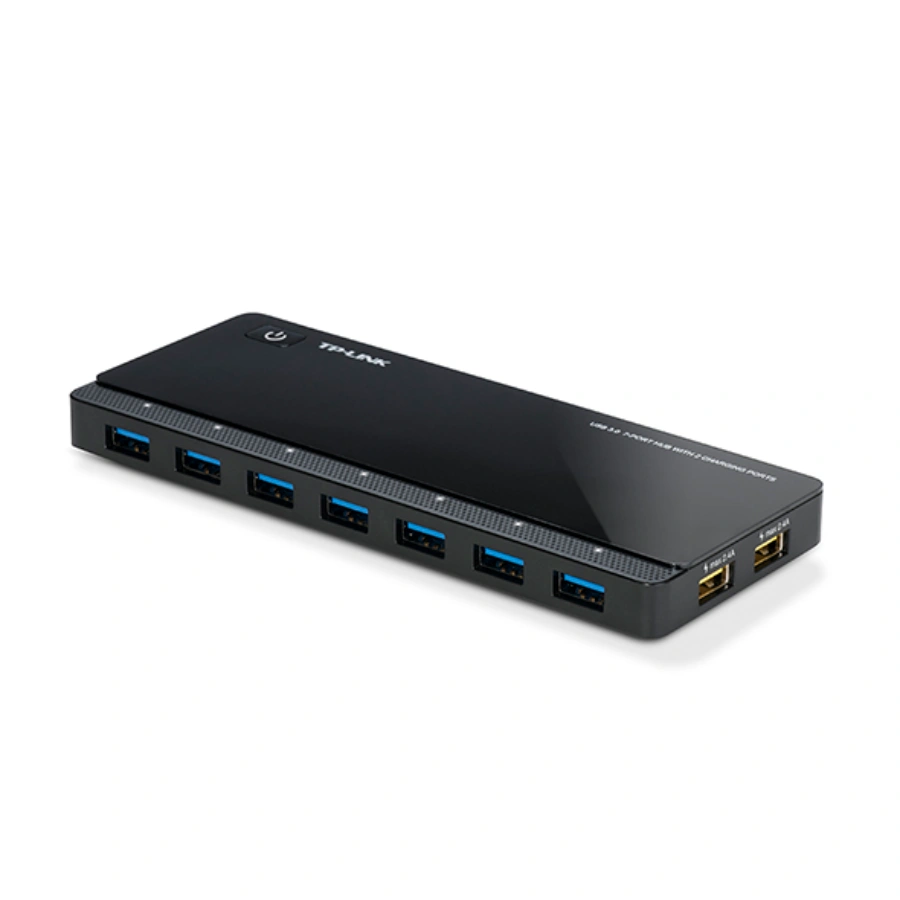 2_1473151807456o Hub TP-LINK UH720 / 7 Puertos USB-A 3.0 - 2 Puertos De Carga 2.4A / Color Negro - Image 1