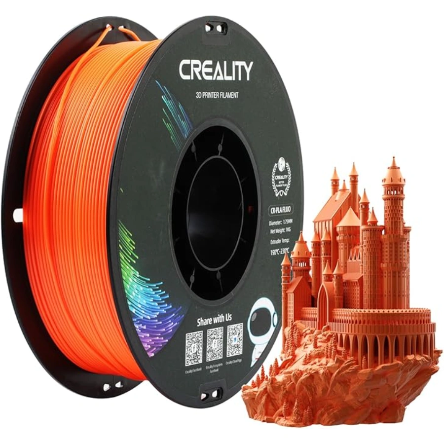 71ZGN5woi1L._AC_SY679_ Filamento CREALITY CR-PLA / 1.75 MM / Para Impresoras 3D / 1 KG / Color Naranja Fluorescente - Image 1