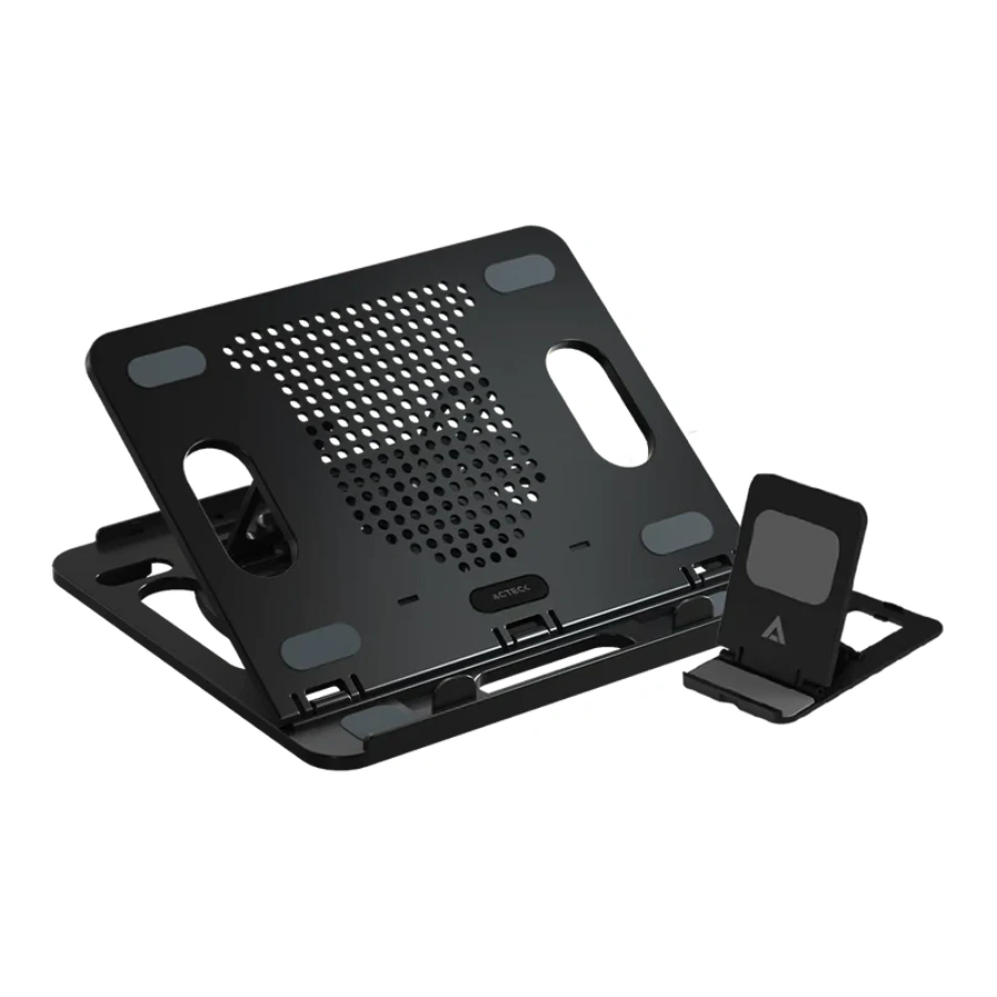 AC-936170_1 Base Enfriadora ACTECK FROST PRIME / Hasta 16 Pulgadas / Ventilación Natural / Porta-Celular / Color Negro - Image 1