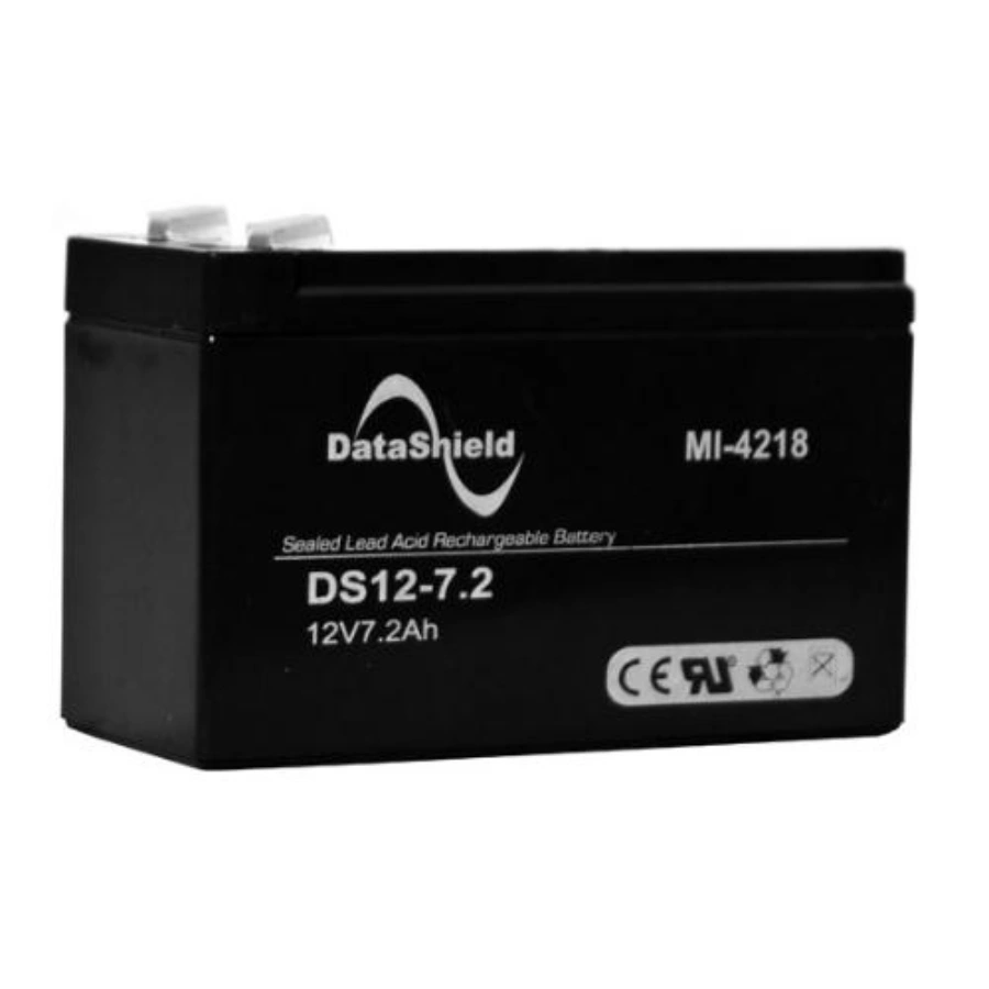 CP-DATASHIELD-MI-4218-1 Batería De Reemplazo DATASHIELD MI4218 / Para No Break / 12V / 7.2AH / Fácilmente Recargable / Duración 2 A 3 Años / Sin Mantenimiento / Negro - Image 1