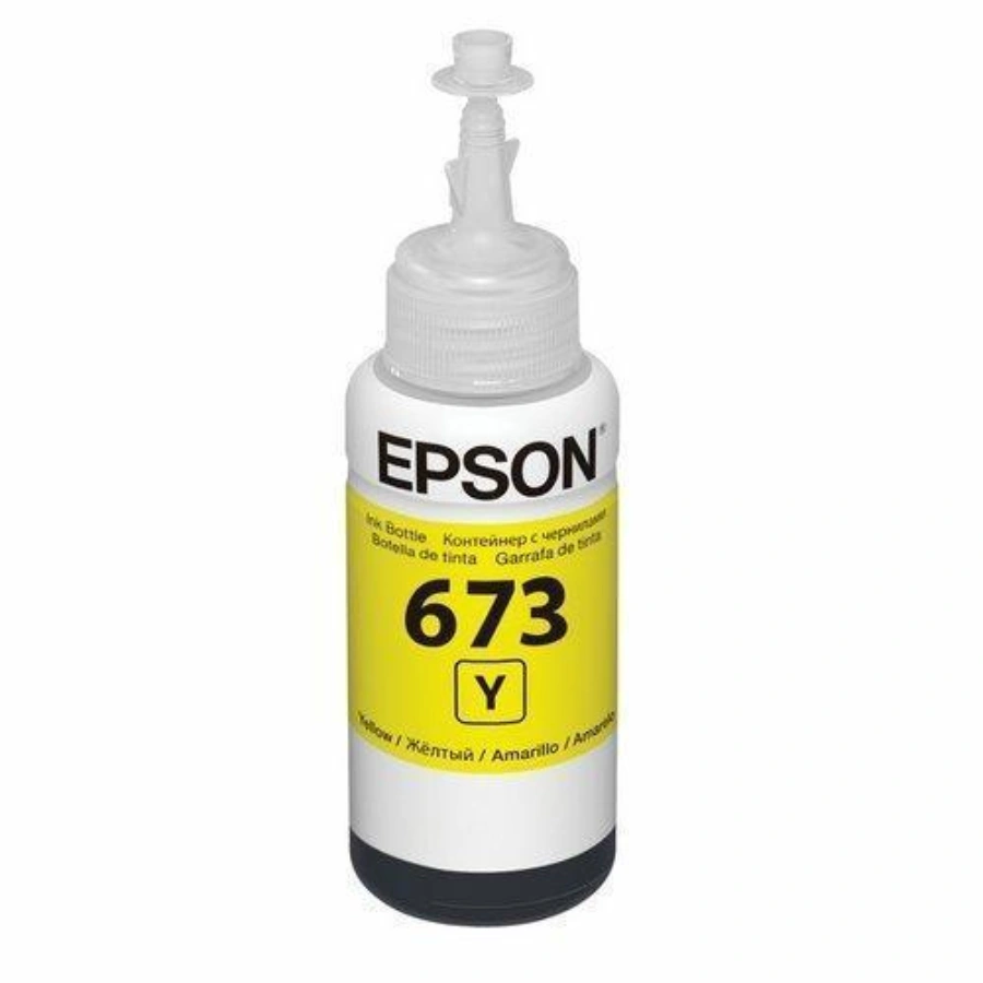 CP-EPSON-T673420-AL-3566e5 Botella De Tinta EPSON ECOTANK 673 T673420 / Amarillo / Rendimiento 4000 Paginas / 70 ML / Original - Image 1
