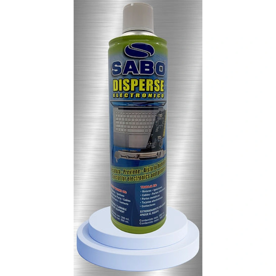 CP-SABO-53-0083-59aed7 Disperse Electrónico SABO 53-0083 / Contiene 590 Ml / Limpiador Dieléctrico / Para Sistemas Electrónicos / Resistente Al Polvo / Limpieza Y Brillo - Image 1